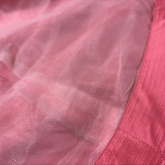 👉 Vintage Miss O Oscar de la Renta Silk Skirt Coral A-Line Formal Party Size 8 - Picture 8 of 8